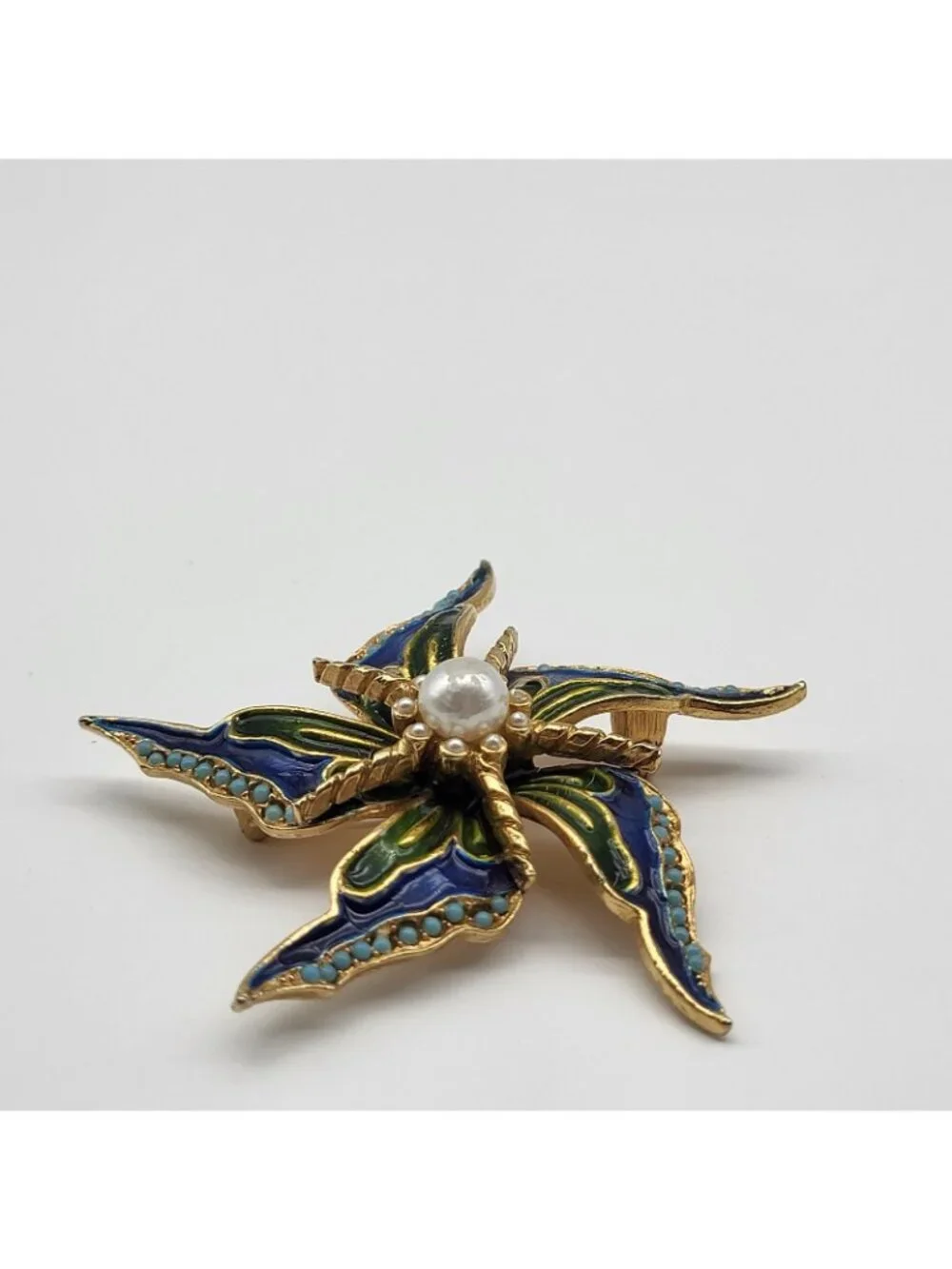 Vintage Art Author Pepper Brooch pin lot 2 Pinwheel & abstract bird blemished